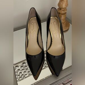 Jessica Simpson Black Patent Heels size 9.5